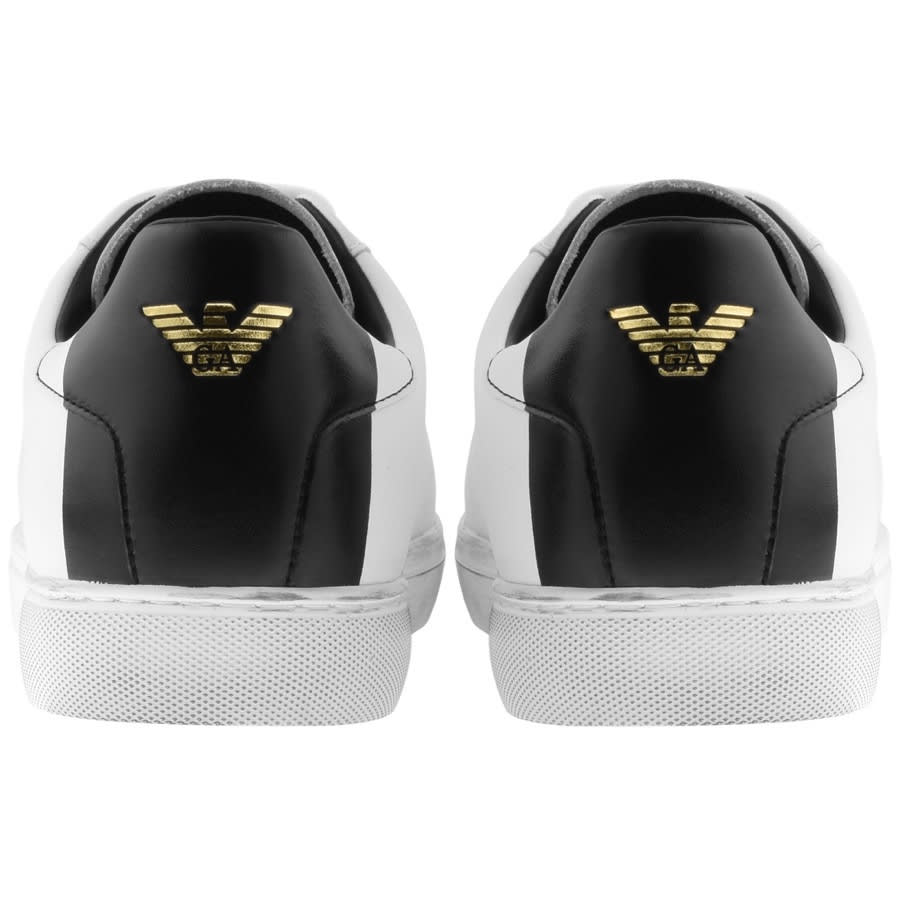 Alternative Image for ProductEmporio Armani Logo Trainers White2